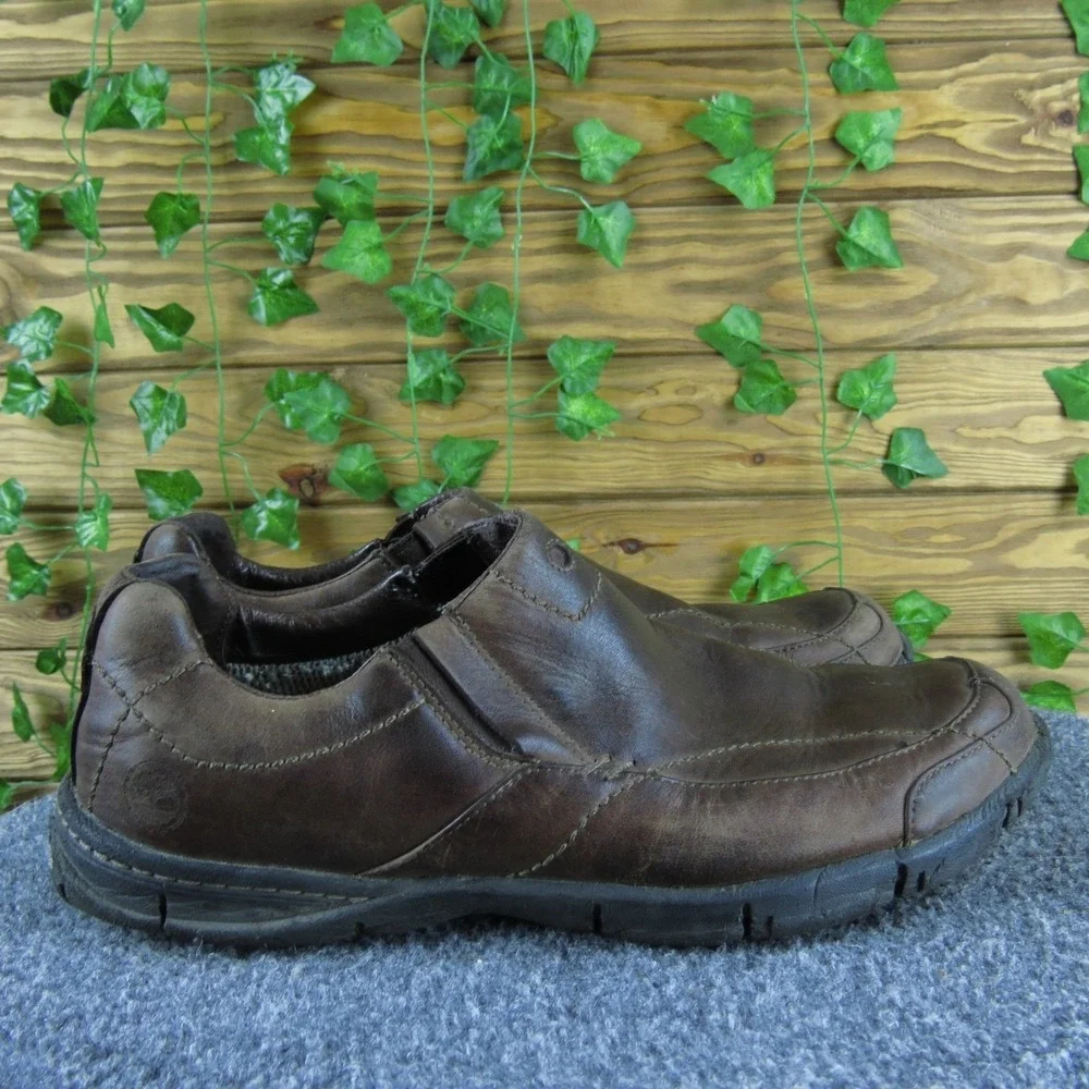Timberland SmartWool Men's 9.5 Brown Leather‎ Slip-On Casual Everyday Flexible